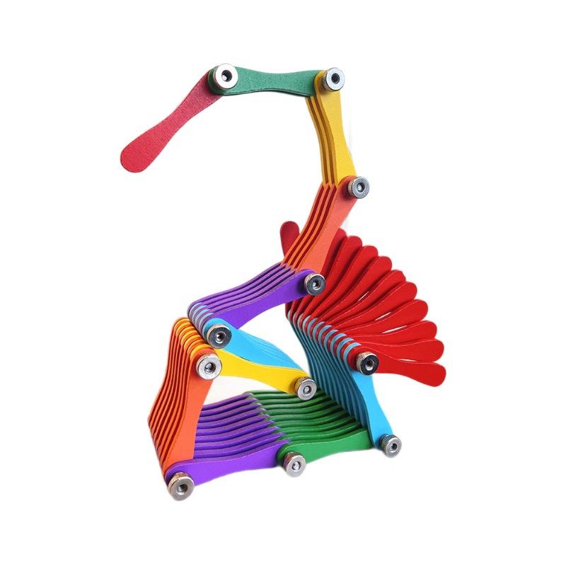 

Универсальная складная игрушка Детская развивающая игрушка для мозгового штурма Головоломка Развитие детского мозга Мышление Блочные игрушки разноцветный