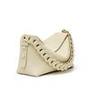 Small Woven Pillow Bag Genuine Leather Versatile Handbag Commuting Shoulder Large Capacity Simple Crossbody