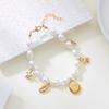 Summer new starfish shell conch pearl necklace bracelet women's seaside vacation style anklet