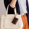 Paper Storage Case Solid Color PU Leather Case Japanese Style Portable Tissue Storage Bag Folding Tissue Storage Pocket