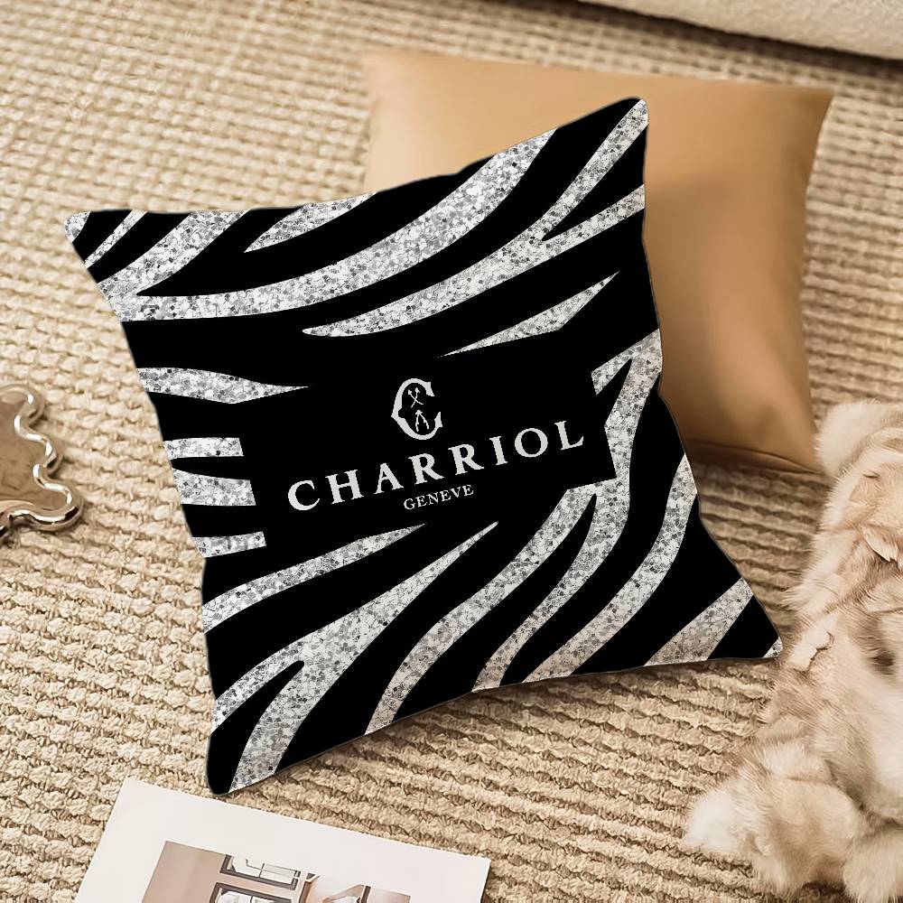 Fashion C-Charriol Pillow Case Anti-dustmite Invisible Zipper Sofa Bed