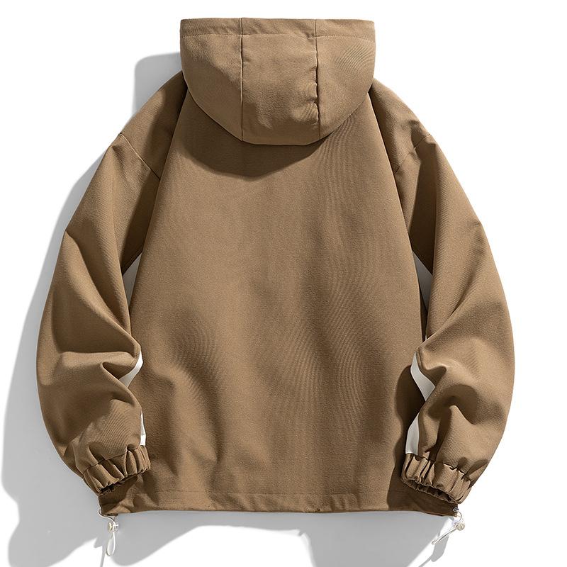 Spring and Autumn Men's Jacket Jacket Design Sense Niche Sports Fashion Trend Korean Edition Hooded Plus Size Clothes Trend