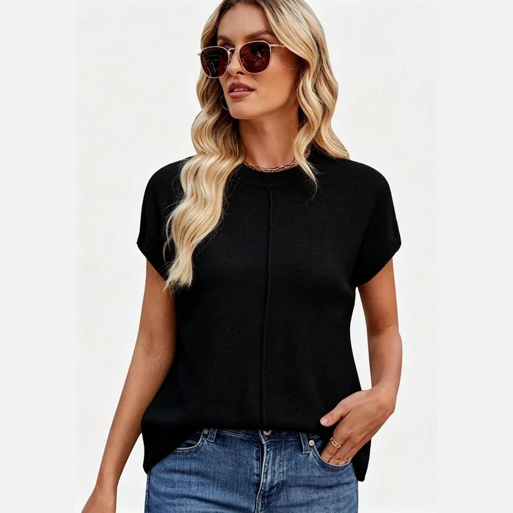 Women's 2026 Casual Slim Fit Sweater – Comfortable, Versatile Solid Color Fashion Top