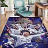 Real Madrid Football Pattern Rug, Indoor/Outdoor Mat, for Picnic, Gameroom, Bedroom, Office, Living Room, Home Decor Carpet, Birthday Gift