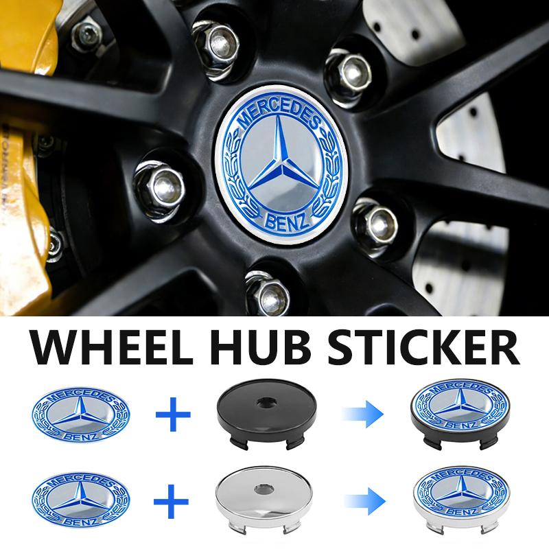 4PCS Car Styling Wheel Center Cap Hub Covers Badge Accessories For Benz CLS SLK Sport ML C200 C260 C300 W205 CITAN VITO SPRINTER