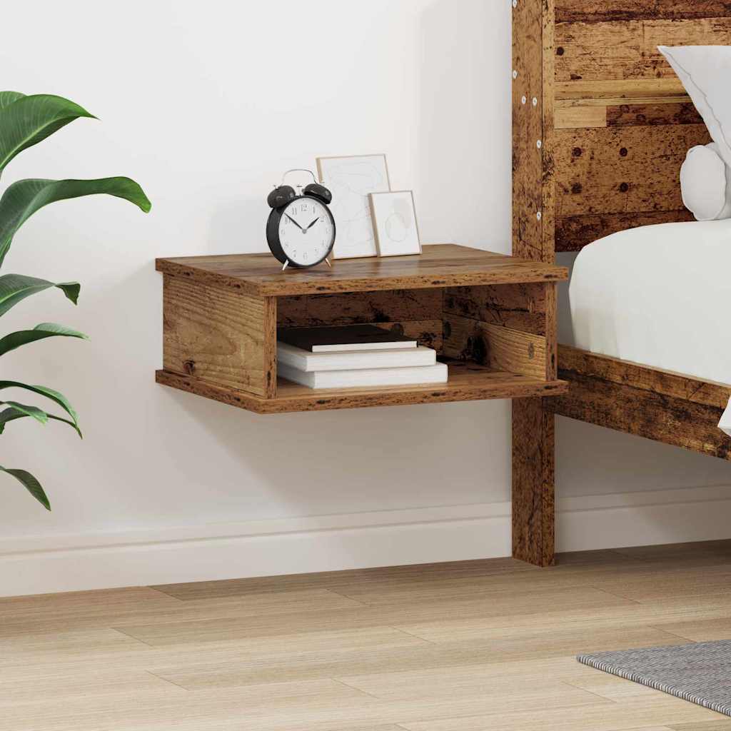 Nightstand Reclaimed Wood Look 40 x 31 x 15 cm Engineered Wood