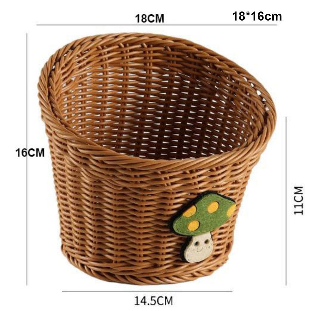 Household Imitation Rattan Wicker Basket  Restaurant Serving Tabletop Display