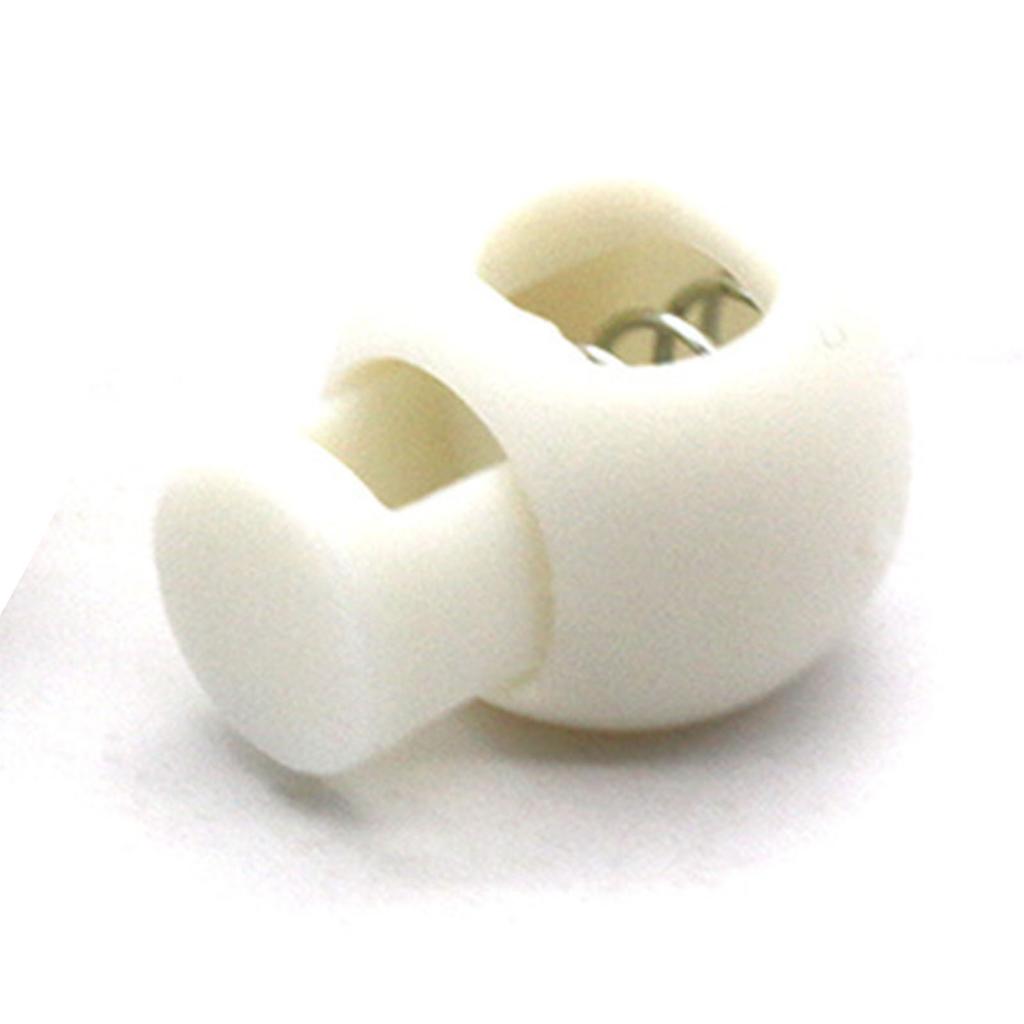 Spring Cord Lock Single Hole End Round Fastener Buttons Slider Toggle Stopper for Backpack Shoelace