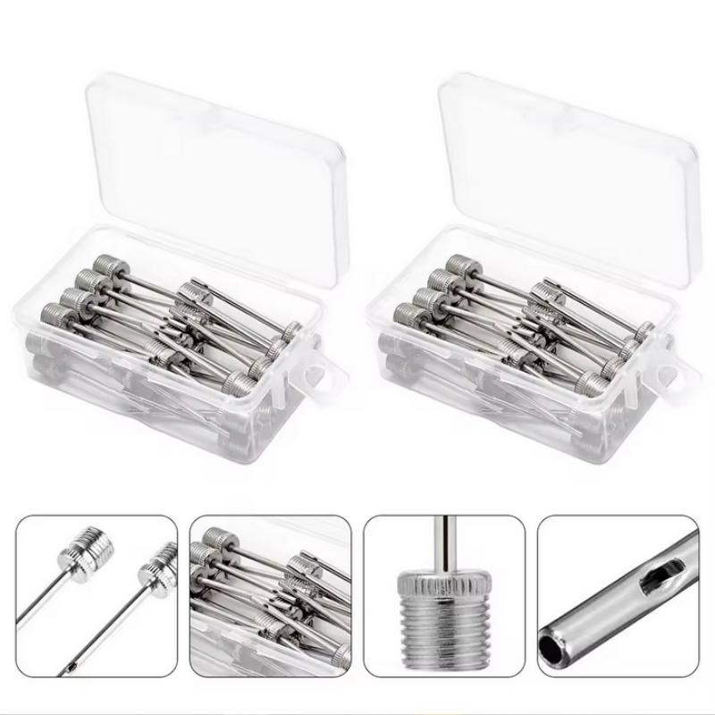 5/10/20PCS Sport Ball Inflating Pump Needle For Football Basketball Soccer Inflatable Air Valve Adaptor Stainless Steel Pump