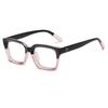 Fashion PC Anti-UV Blue Rays Glasses Ultra-light Solid Color Computer Goggles Square Flat Mirror Eyewear Women