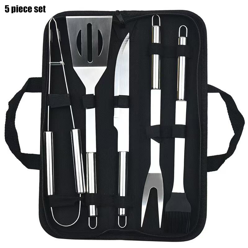 Stainless steel barbecue set barbecue combination tool outdoor barbecue storage portable bag barbecue tool