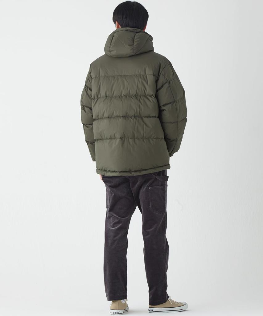 Cliff Mayer NANGA Collaboration Retro Down Jacket, Men's Large, Khaki