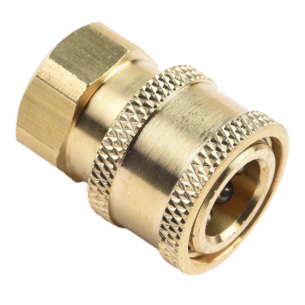 G1/4 High Pressure Washer Coupler Copper Quick Connect Fitting Male Thread Accessorie Car Washer Adapter Garden Irrigation Joint