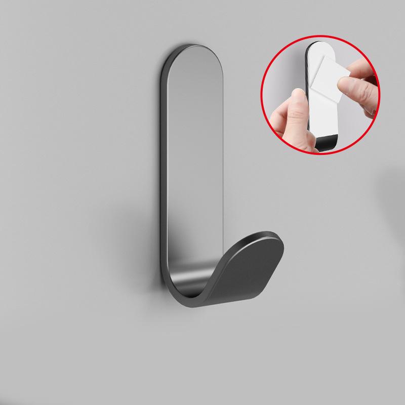 1/5 ks Samolepící Silné nástěnné háčky Háček na ručník Dvířka Věšák na klíče Taška na kabát Držák na háček Kuchyň Koupelnové doplňky Domácí organizér