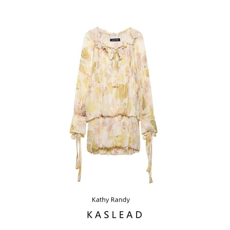 Kaslead New Arrival Women's Clothing Fashion Style Fashion Minimalist Casual Print Short Dress 2634076 025