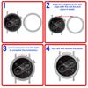 Metal Bezel + Tempered Glass Film for Watch Pro 2, Watch Case Strap Cover/Protector Shell, Solves Watch Scratches/Screen Damage