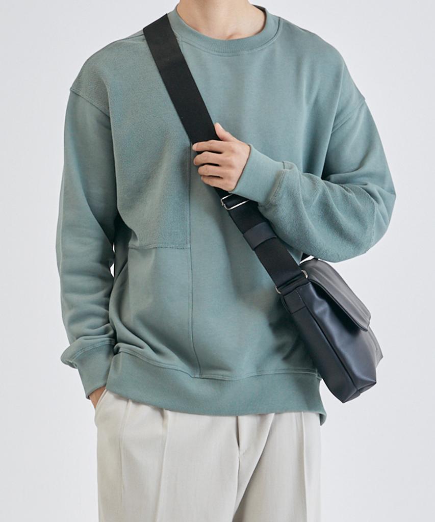 National Publicity Anza Hq Leather Messenger Crossbody Bag