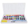 Professional Watercolor Paint Set Portable Watercolor Pigment with Pen Sponge (Plastic Box)48