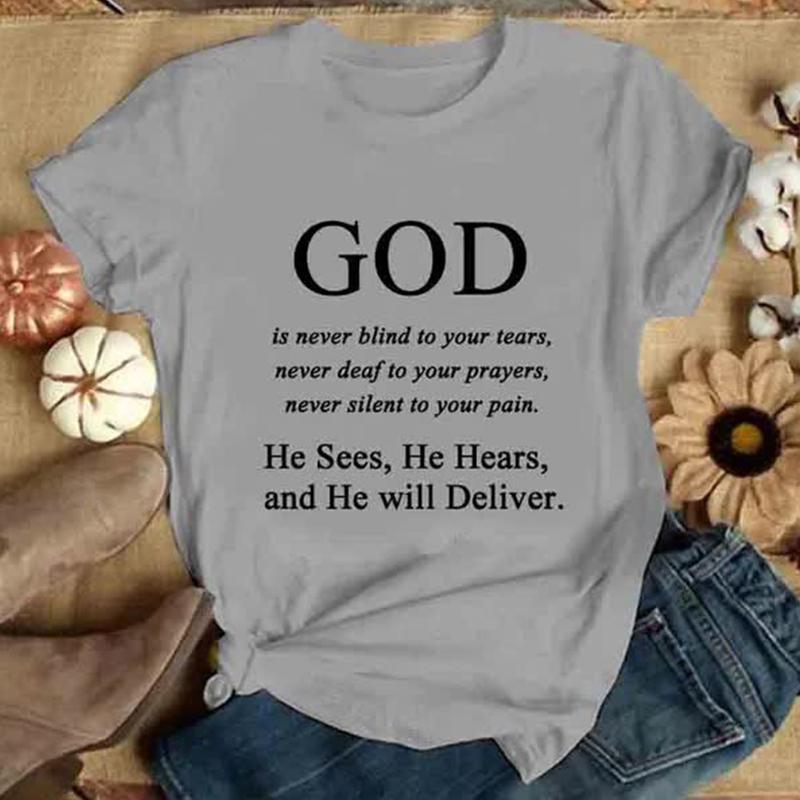 Tricou de modă pentru femei cu litere portocalii Tricou amuzant casual cu gâtul O cu mâneci scurte Tricou de vară pentru femei