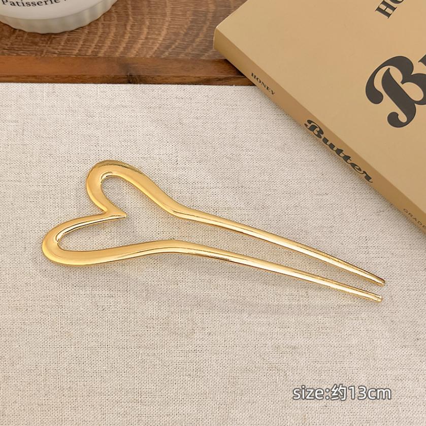 Neue Retro-Temperament-Perlen-U-förmige Haarspangen-Clips Kopfplatte Haarforke Haarstäbchen Kopfschmuck für Damen Mädchen Schmuckgeschenke
