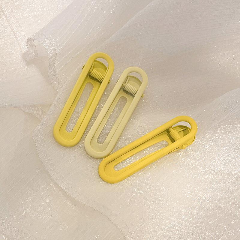 Colorful No-Trace Metal Duckbill Hair Clips for Women - 2025 New Trendy Bangs Hairpins