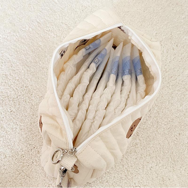 Mommy Bag Print Embroidery Mommy Bag Zipper Newborn Baby Diaper Bag Nappy Pouch Travel Stroller Storage Bags