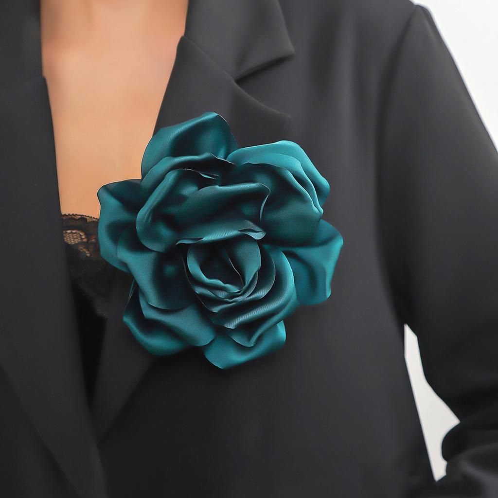 Chic 15cm Flower Brooch Fabric Rose Charm Breastpin Stylish Party Accessory Fashion Lapel Pin Statement for Women