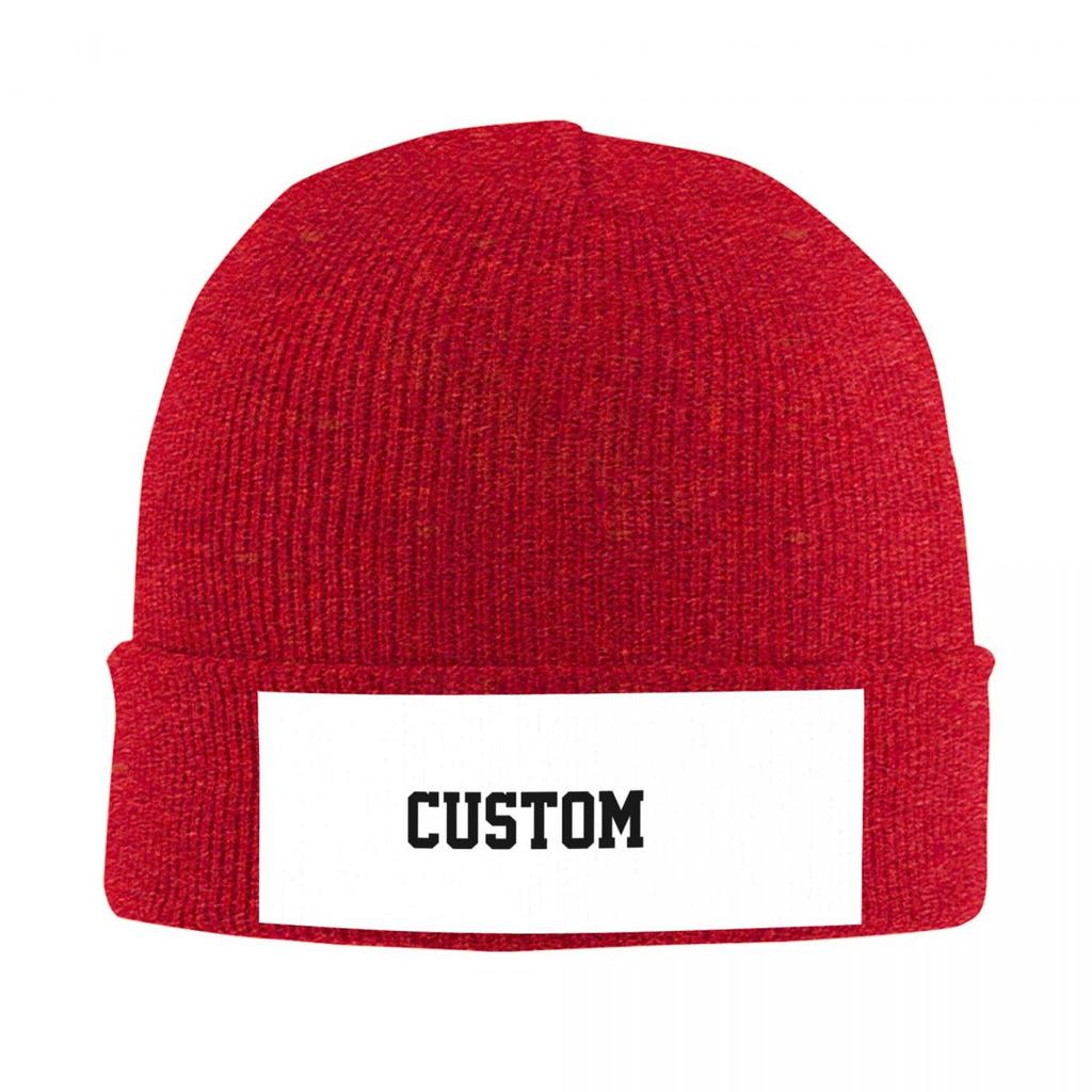 Custom Logo Knitted Caps Women's Men's Beanie Autumn Winter Hats Warm Caps