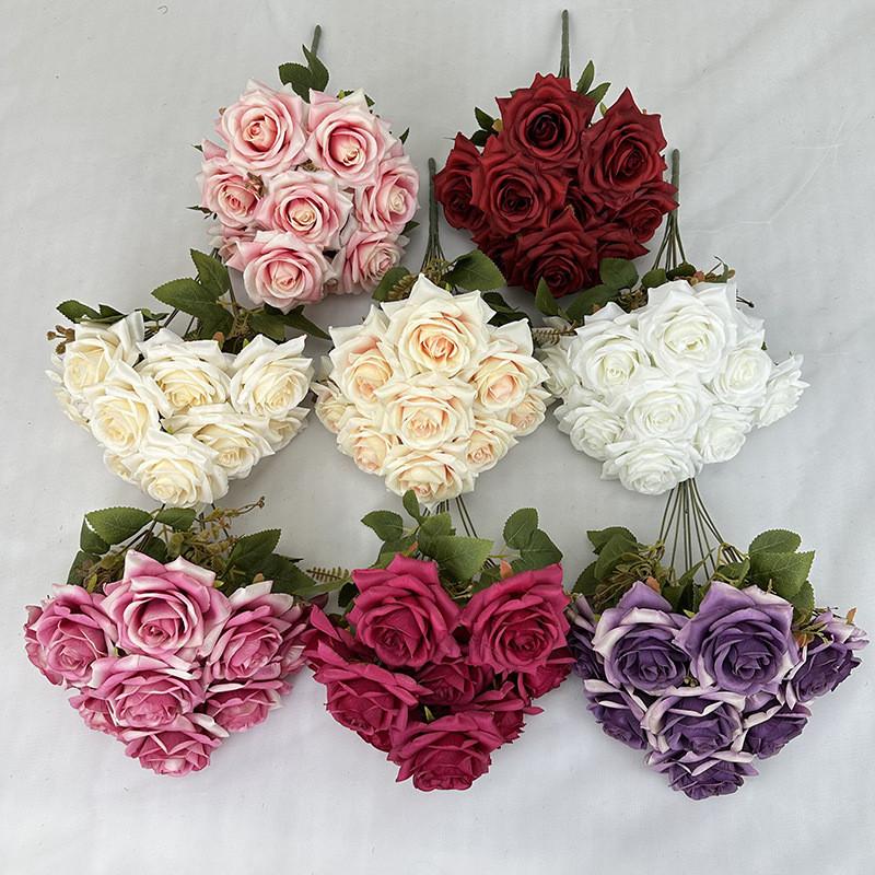 Faux Rose Flower Wedding Arch Decoration With Handcrafted Silk Flowers For Event And Home Use