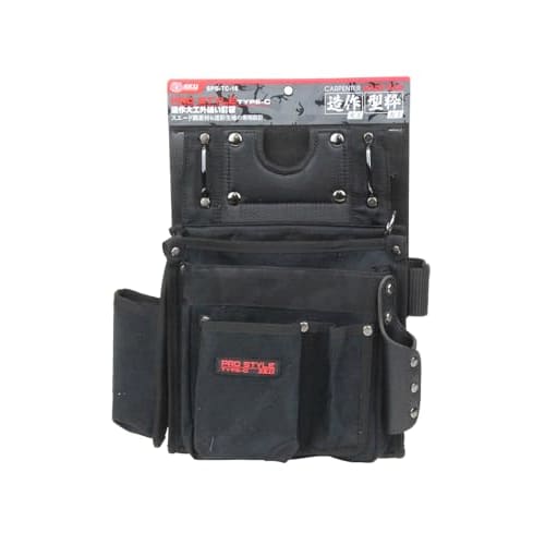 SK11 Pro Style Nail Bag for Carpenters, Reinforced Bottom, Interior Velcro Divider, Inner Sack, and Interior Marker Holder (SPS-TC-16)