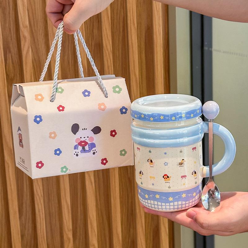 Narozeninové dárky pro spolužáky, učitele, vysoce hodnotné keramické hrnky s koťátkem, šálky na kávu a vodu a dárky