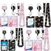 Work Office Badge Holder Fashionable Badge Holder Retractable Reel  Id Card Protector for Work School Professionals Badge