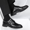 New Leather Shoes for Men Black Classic Men Casual Shoes Slip-on Soft Bottom Pointed Men's Driving Shoes Business Loafers