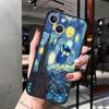 iPhone15 Mobile Phone Case Van Gogh Starry Night Mobile Phone Case Is Painted and Anti-drop for Anti-drop Mobile Phone Case.