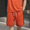 2026 Men's Plus Size Patchwork Short Sleeve Summer Casual Suit - Round Neck Sports Shorts Two-Piece Set