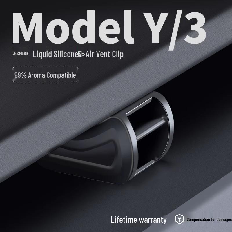 Tesla Model Y/3 Air Vent Clips, Car Mount Adapters, Air Fresheners, Interior Trim Accessories