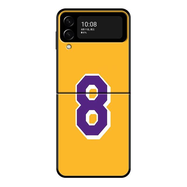 For Samsung Flip Zflip Z Flip3 5g Zflip3 Hard Pc Phone Case Fundas Basketball 23 24 Lucky Number