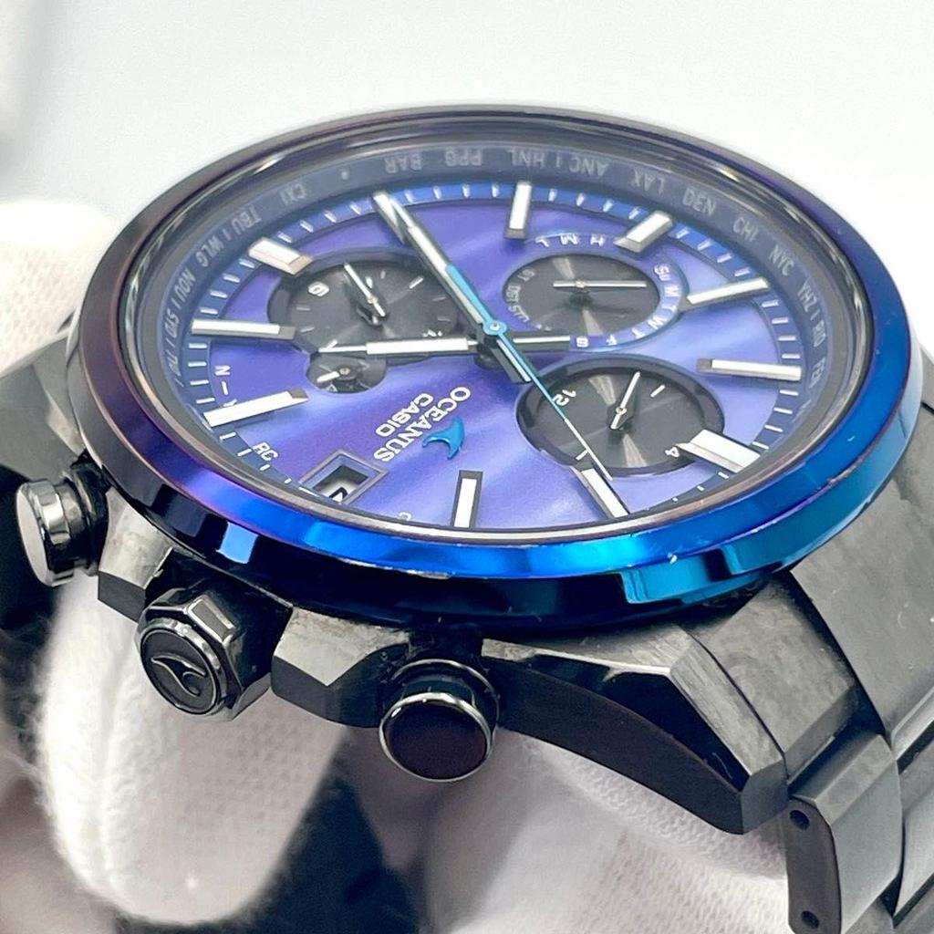 Used [Ultra Rare] CASIO OCEANUS Watch Radio Solar OCW-T4000AWB-2AJF with Box and Manual Titanium