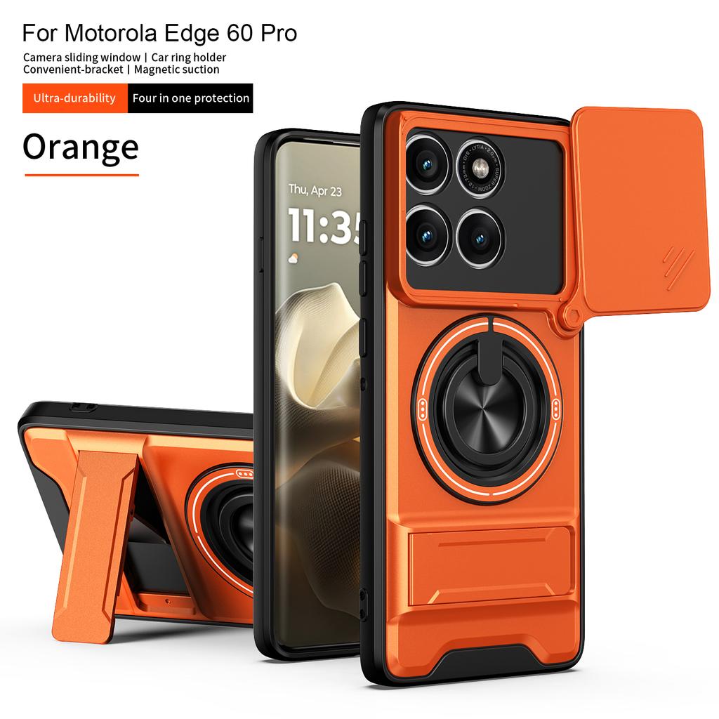 For Motorola Edge 60 Fusion Case Moto edge 60 Pro 60s Cover Magsafe Magnetic Fold Holder Military Armor Camera Protection Cover