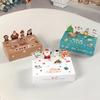 10 Stück Weihnachten Niedliches Tier 3D Party Geschenkboxen - Praktische Feiertags-Süßigkeiten-Falt-Geschenkverpackungspapier für Heimdekoration