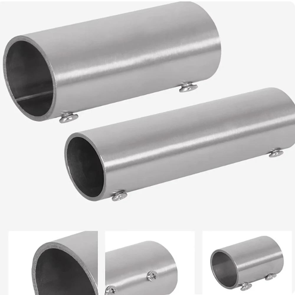25mm 32mm Stainless Steel Round Tube Connector 2 Way Pipe Connector Pipe Fittings Pipe Connection Shelf Joints Tube Accessories