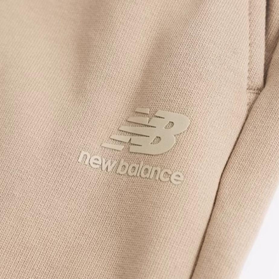 New Balance Knitted Sweatpants Men's Beige Moderate Cuffed Pants 6LD37241-LBE