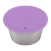 Stainless Steel Refill Coffee Capsules Reusable Coffee Filter Cup Set with Powder Cover for   Gusto