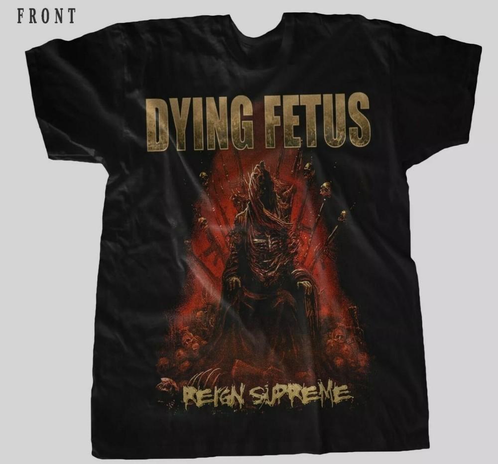 Футболка с логотипом группы DYING FETUS, унисекс, хлопок, все размеры XL
