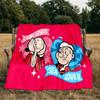 Popeye Flannel Blanket, Use for Birthday/Holiday Gift, Soft Blanket for Sofa/Bed/Camping/Office/Tourism Use,All Seasons