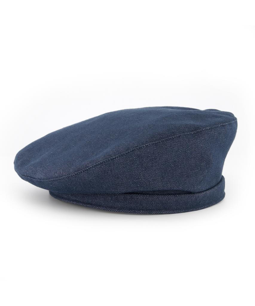 Eondeokeonteulol Big Size Oversized Denim Classic Adjustable Beret Unisex Hat Uc / Over Fit Beret / Denim Bl