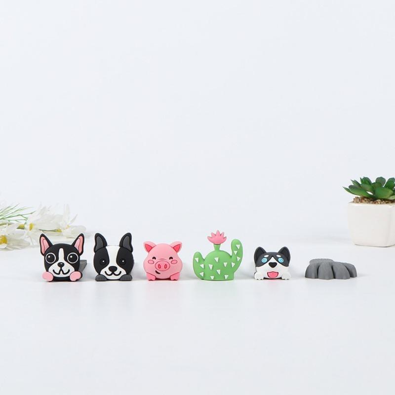 Cartoon Animal PVC Door Stopper, Anti‑Slip & Anti‑Pinch Decorative Door Holder