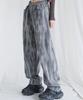 AVANDRESS Buckle Wide Denim Pants Snake Blue