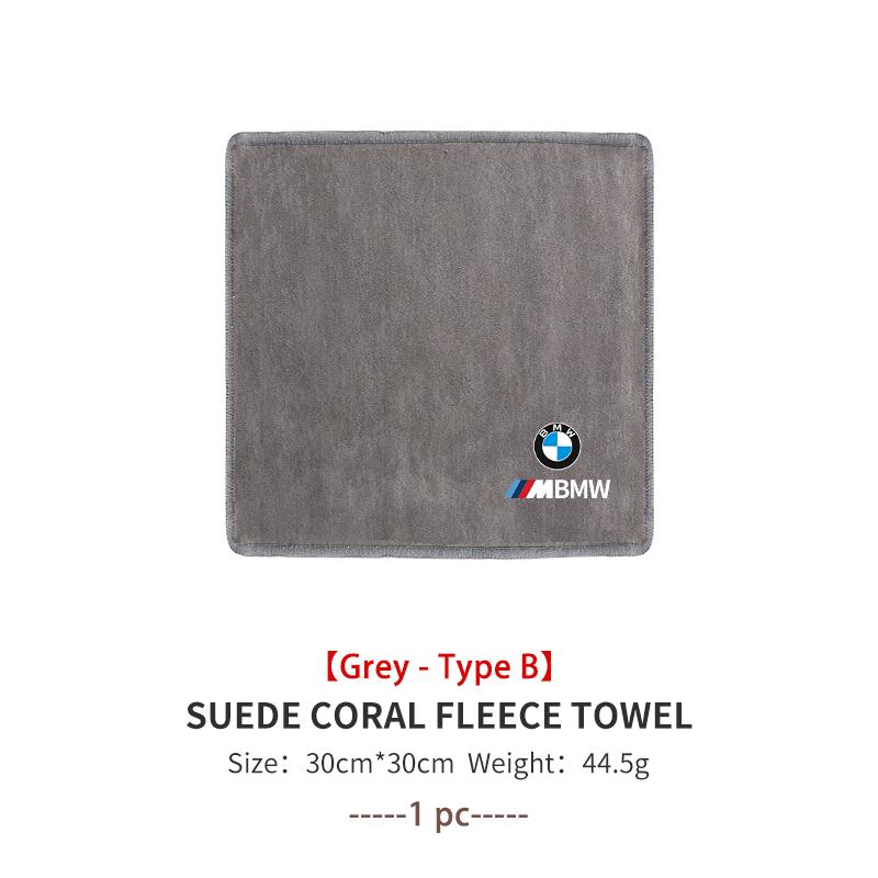 Coral Car Wash Cloth Microfiber Towel Car Cleaning Drying Cloth For BMW M Performance Alpina M3 M5 M6 X1 X3 X4 X5 G20