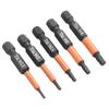 Screwdriver Bits 9pcs Set Black Hex Screwdriver Bit
